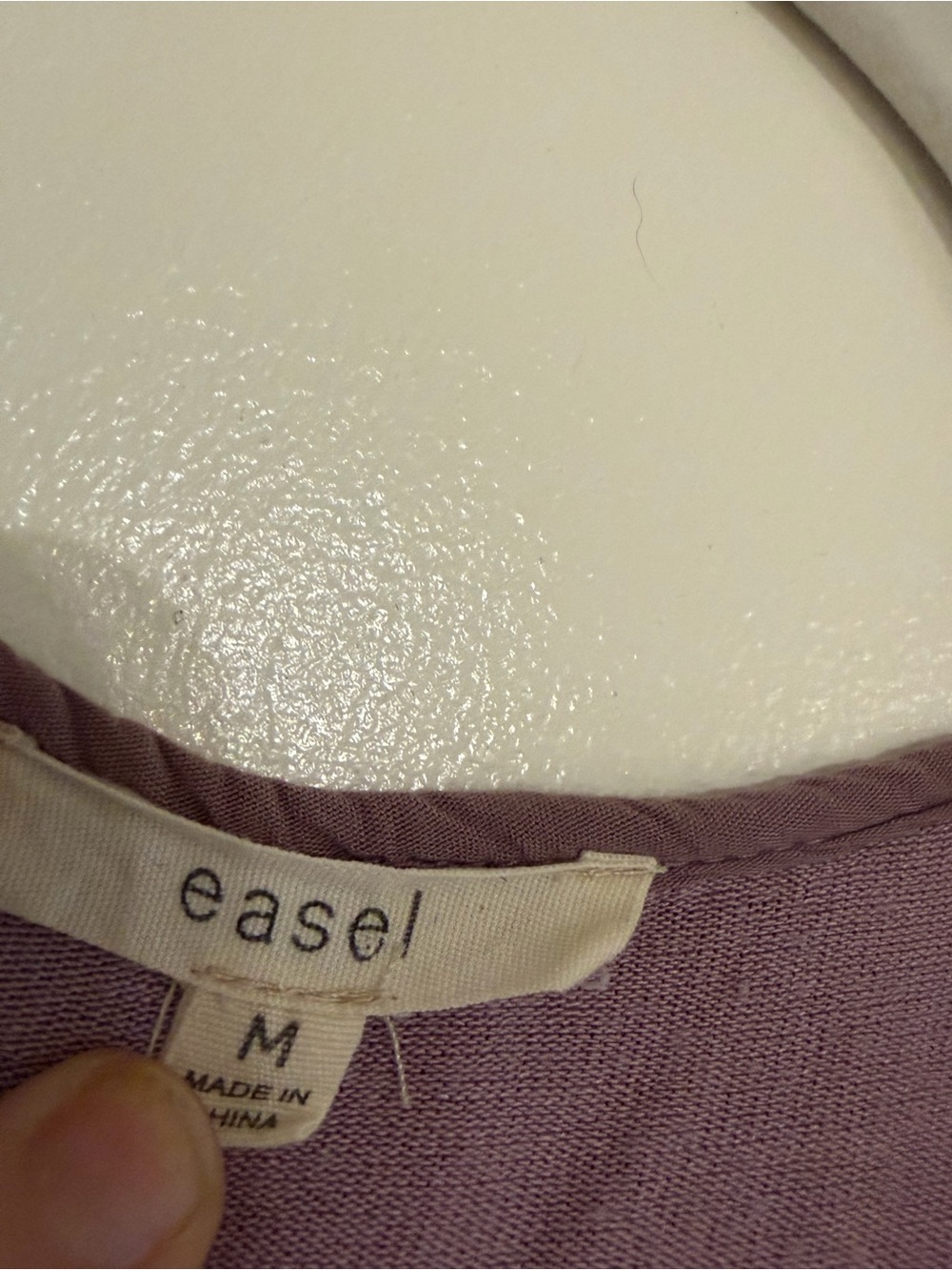 Easel Mauve Tiered Blouse | Flowy Ruffle Hem Top | Size Medium - Picture 2 of 2